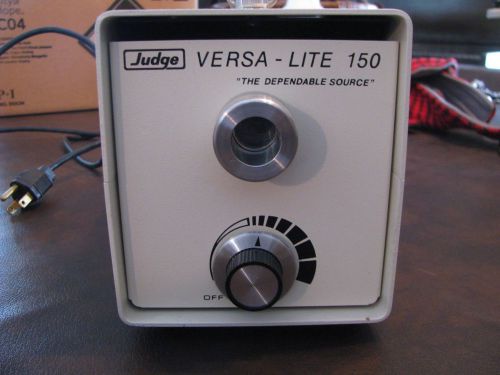 Judge Versa-Lite 150 Fiber Optic Light Source150W and Fiber Optic Light Ring
