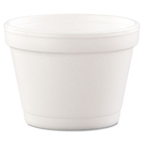 Bowl containers, foam, 4oz, white, 1000/carton for sale