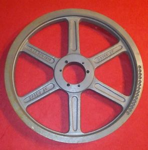 Quick detachable bushed bore 16.5&#034; dia 2 groove v belt pulley 2.75&#034;  bore new! for sale