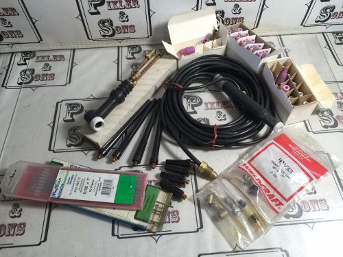 Weldcraft tig torch water cooled wp-18 350 amp 350a w/ tons of extras for sale