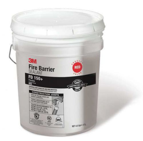 3m (fd150+red(4.5gal)) fire barrier sealant fd 150+, red, 4.5 gallon, pail for sale