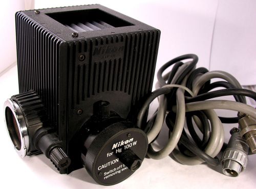 Nikon mercury 100w illuminator for labophot &amp; optiphot microscopes vg condition! for sale