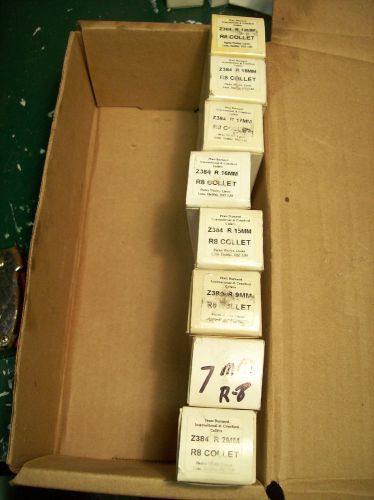 8 nos pratt-burnerd craford r8  collets by millimeters for sale