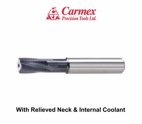 Carmex mill thread solid carbide iso with relieved neck and internal coolant mtq for sale