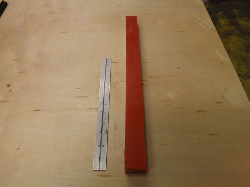 1 1/4 x 1 1/4 x 18&#034; 95A Red Polyurethane Plate/Sheet/Bar