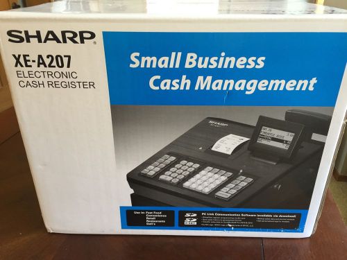 Sharp XE-A207 Cash Register Menu Control System 2500 PLU&#039;s 99 Departments NEW