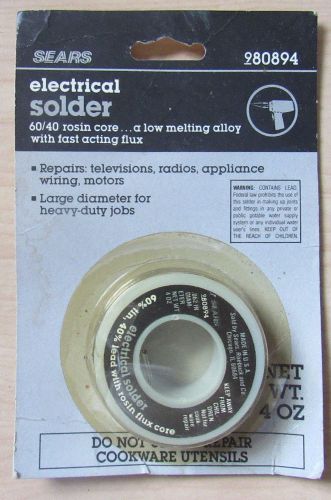 Sears 60/40 electrical rosin core solder soldering wire for sale