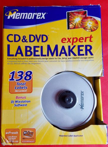 MEMOREX CD/DVD LabelMaker Expert (Discontinued by Manufacturer) 3202 3948 MINT !
