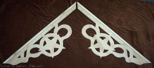 L&amp;gs victorian star gingerbread fretwork gable end exterior wood trim for sale