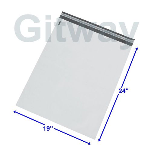 125 Pack 19&#034; x 24&#034; White Poly Bag Mailers Shipping Envelopes Self Seal Bags