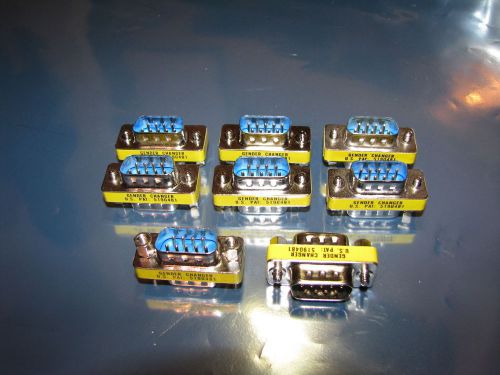 Lot of 8, 9 pin Mini Gender Changers, Male-Male, various manufactures