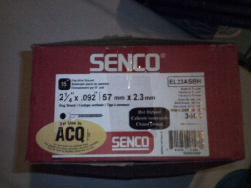 senco 15 degree flat wire ring shanked nails 1 box
