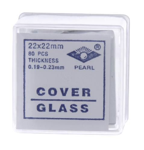 Microscope Cover Slips Glass #2 Thickness 22mmx22mm 80-Box