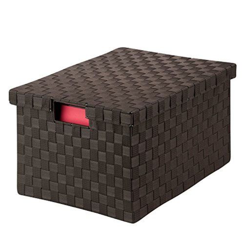 Honey-Can-Do OFC-03709 14 by 17.75 by 10.75-Inch Double Woven File Box with Lid