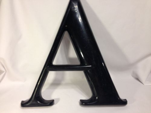Black Plastic Mountable Molded Sign Letters-18 inch- Choice of 3 !