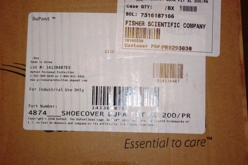 Dupont Cardinal Health #4874 Durafit XL Shoe Cover Qty:200/Case Sealed New