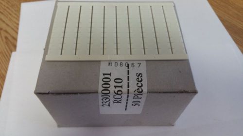 Entrelec 23300001 RC610 Blank Marker Card - New Box of 50 Cards