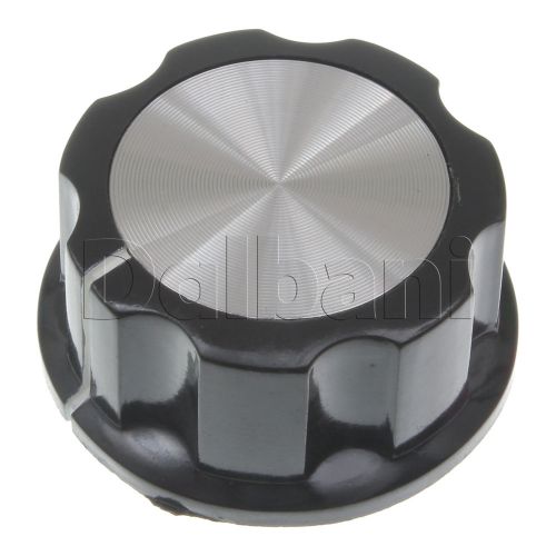 2pcs @$6.50 mf-a04 new vintage mixer knob black chrome top and white stripe 6 mm for sale