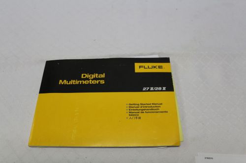Fluke 27ii/28ii digital multimeters manual cd and supplement only! for sale