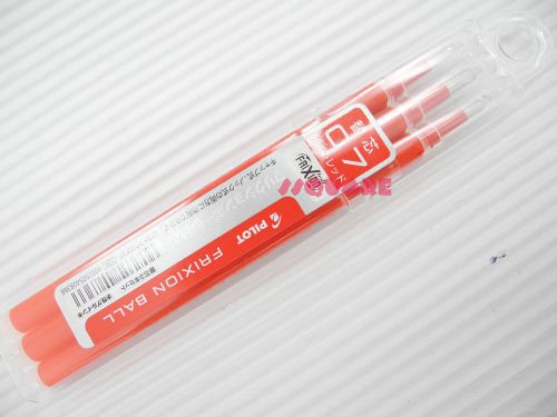15 Refills w/ Plastic Cases for Pilot FriXion 0.7mm Erasable Roller ball pen, RD