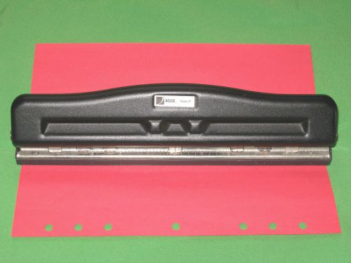 2 3 5 6 7 Hole Paper Punch ~ ADJUSTABLE ~ Acco Franklin Covey Monarch Day Timer