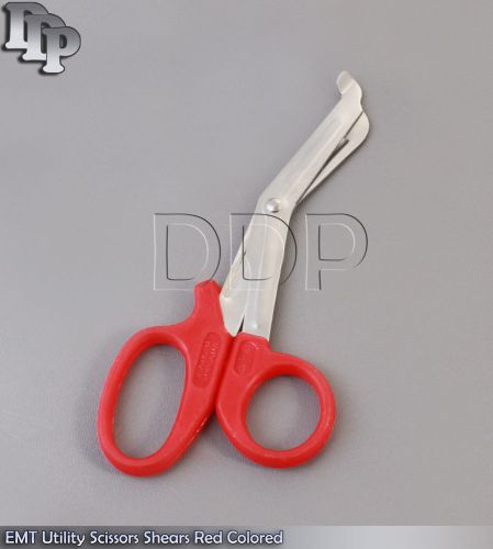 EMT Utility Scissors Shears 5.5&#034; Red Colored