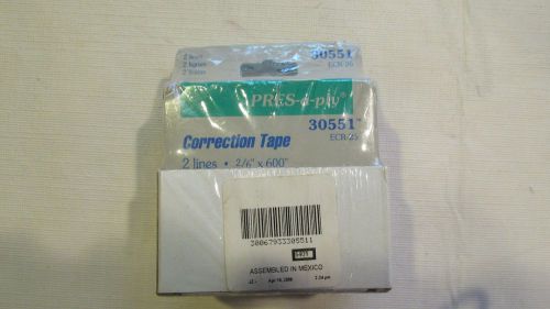 3 boxes PRES-A-PLY CORRECTION TAPE 30551 ECR-26 2 Line 2/6&#034;x 600&#034;