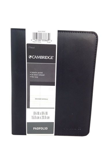 New Mead Cambridge 50 Page Padfolio Black