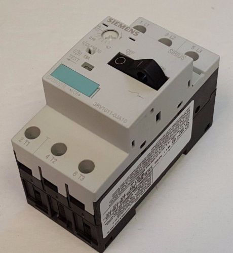 Siemens 3rv1011-0ja10 , 1a, 3 pole circuit breaker, 0.7-1a flc range for sale