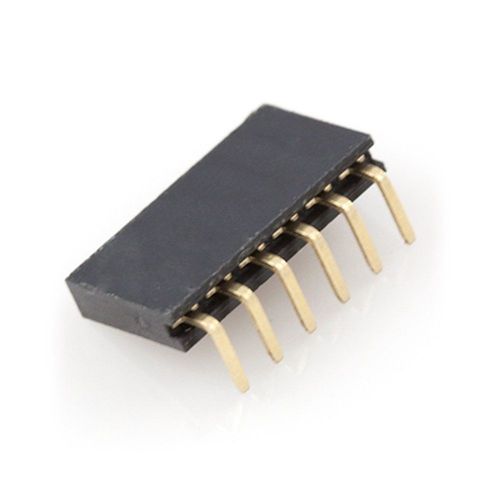 Generic female header right angle 0.1&#034; 6-pin for arduino and lilypad(pack of ... for sale