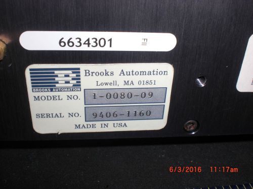 Robot Brooks 1-0080-09 AG ASSOCIATES 4900-0006-01-R Wafer Pre Aligner