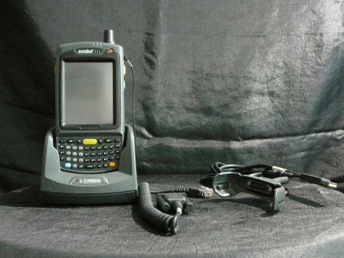 Symbol MC7094 with battery, charging stand, charging cables, stylus pen