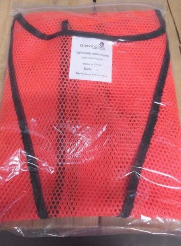 Basic orange safety vests for sale