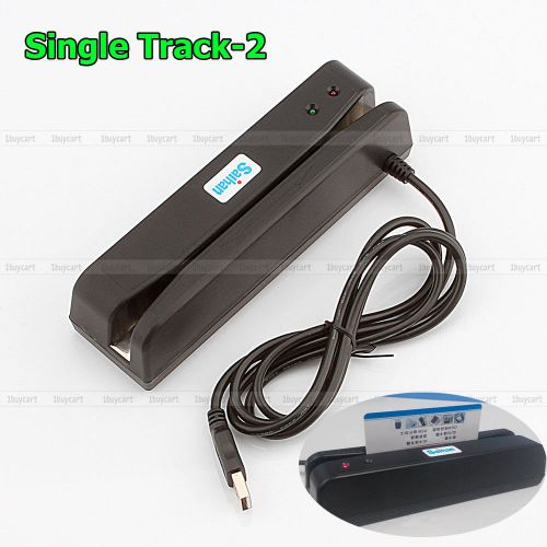 Portable POS USB ID Debit Credit Card Reader Single Track-2 Magnetic Card Reader