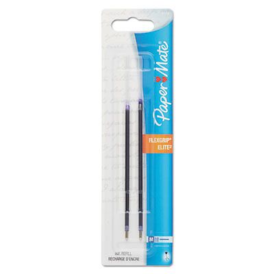 Refills for FlexGrip Elite &amp; Ultra Ballpoint Pens, Medium, Blue, 2/Pack