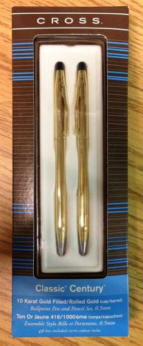 CROSS 450105S Classic Century 10 Karat Gold Filled/Rolled Gold Ballpoint Pen