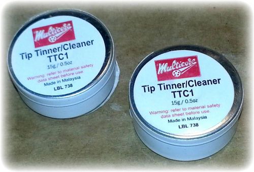 Tip tinner / cleaner, 15g (0.5 oz) (multicore #ttc1) (lot/2) (new) for sale