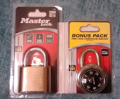 Master Lock 175D Resettable Lock with Bonus Combination Lock
