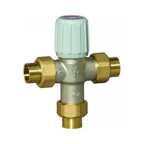 Honeywell am101-us-1 sparco thermostatic mixing valve, 3/4&#034; union-sweat 100-145f for sale