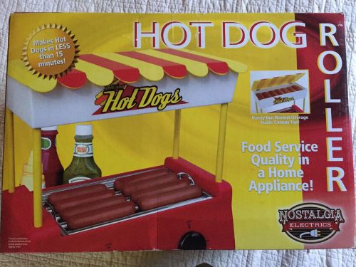 Hot Dog Machine Nostalgia Roller Steamer Cart Electric Grill Cooker Bun Warmer