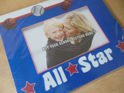 DIY Insert 5x7 Photo Picture MOUSE PAD FRAME Customizible &#034;ALL STAR&#034;