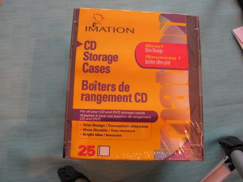 2 Packs of Imation Slim CD Jewel Storage Cases (NO DISCS) - 50 cases in total