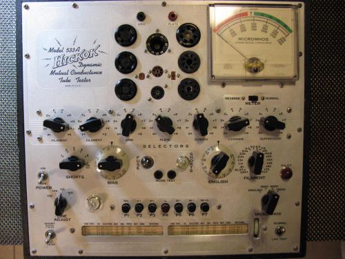 Hickok 533A Mutual Conductance Tube Tester - Calibrated - Specs Near Perfect *.*