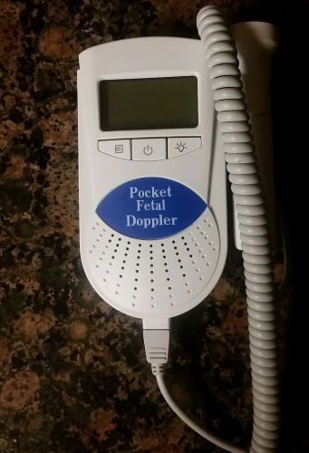 Contec Pocket Fetal Doppler,  fetal heart monitor,  only used twice, no box