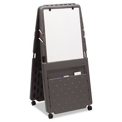 Presentation flipchart easel with dry erase surface, resin, 33x28x73, charcoal for sale