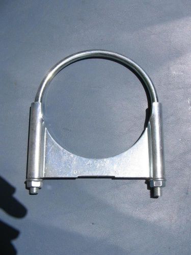 Lot of 5- 4 1/2&#034; u-bolts-pipe-muffler clamps made in usa- zinc plated steel for sale