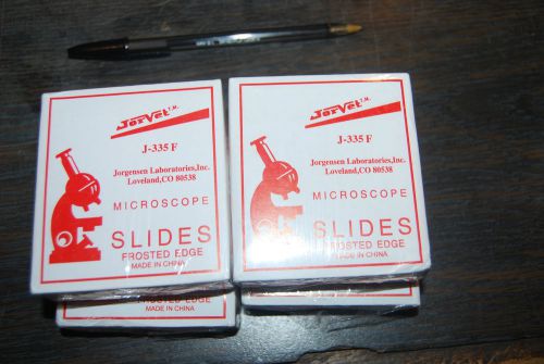 288 Blank Microscope Slides FROSTED EDGE JORGENSEN LABS