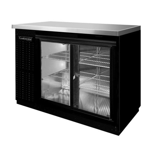 Continental Refrigerator BBC50-SGD Back Bar Cabinet, Refrigerated