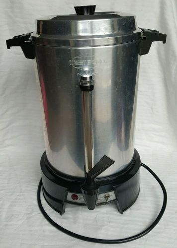 West Bend Coffeemaker Percolator Urn 55 Cup View Tube Electric 1500 Watts 13500