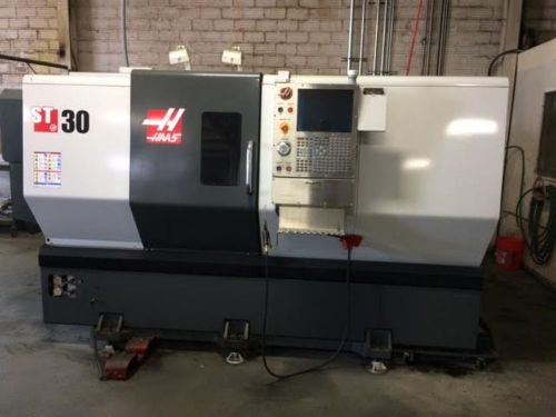 2015 haas st30, 3400 rpm, 3&#034; bar, tool setter, tail stock for sale